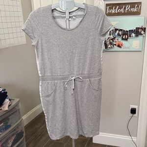 Chico's Zenergy Light Gray Mini Dress